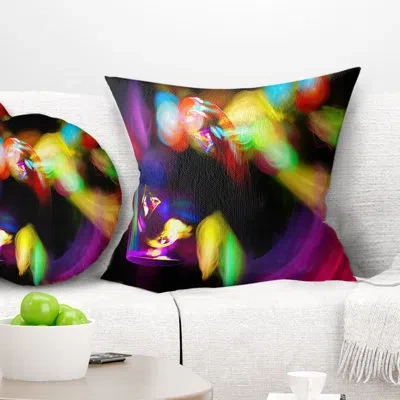 Design Art Colorful Smoke Spiral - Abstract Printed Pillow