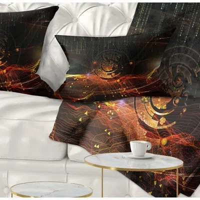 Design Art Composition Of Elements - Street Art Printed Throw Pillow