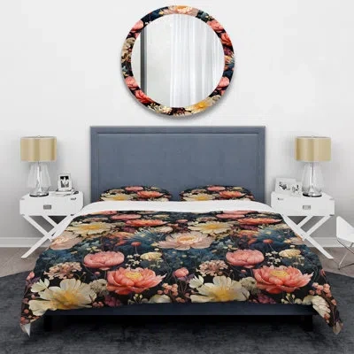 Design Art Cosmic Botany Botanical Pattern Iii Bedding In Multicolor