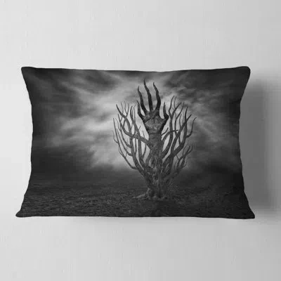 Design Art Cry Of Hand - Abstract Printed Pillow