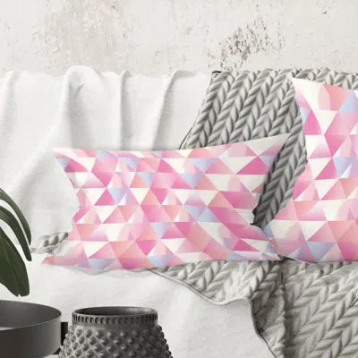 Design Art Diamond Retro Vi - Mid-century Modern Printed Throw Pillow