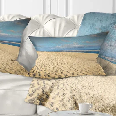 Design Art Dune Of Pyla - Landscape Printed Throw Pillow
