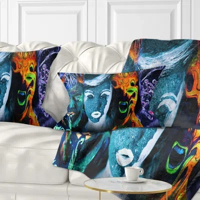 Design Art Earth Fire Air And Water - Portrait Printed Pillow