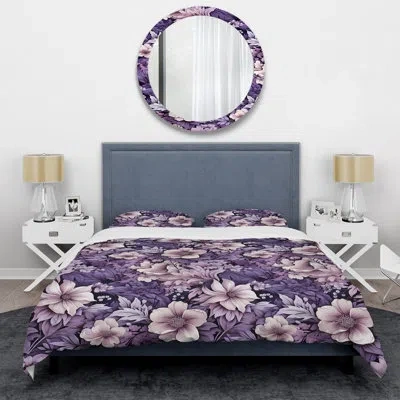 Design Art Eerie Elegance Moody Patterns Bedding In Pink;purple