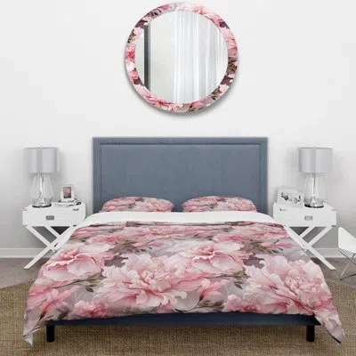 Design Art Ethereal Rococo Flourish Victorian Pattern Xxiii Bedding In Pink
