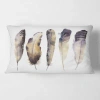 Design Art Ethnic Feathers I Rectangular Pillow Cover & Insert