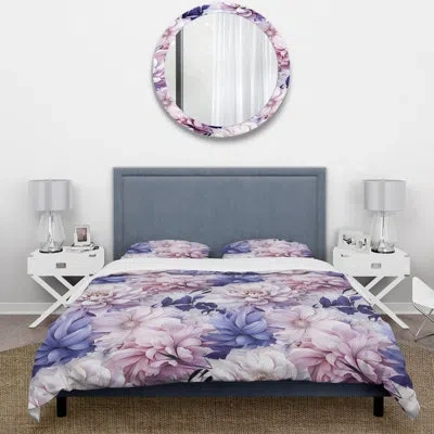 Design Art Exquisite Purple Beauty Floral Pattern Ii - Floral Duvet Cover Set