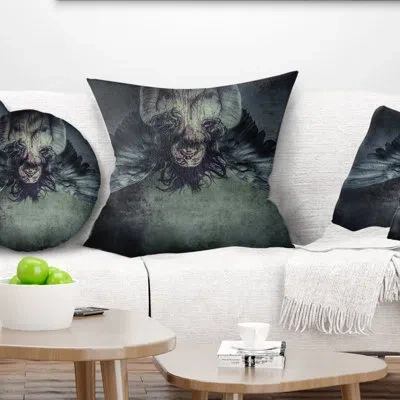 Design Art Fallen Angel Of Death - Portrait Printed Pillow