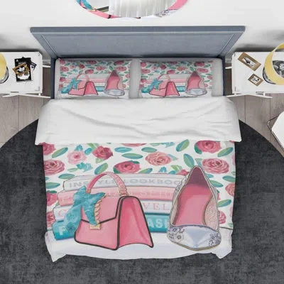 Design Art Fashion High Heels I Duvet Cover Set In Pink