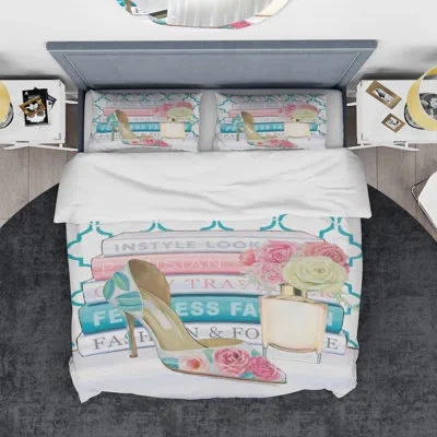 Design Art Fashion High Heels Ii Duvet Cover Set In Multicolor