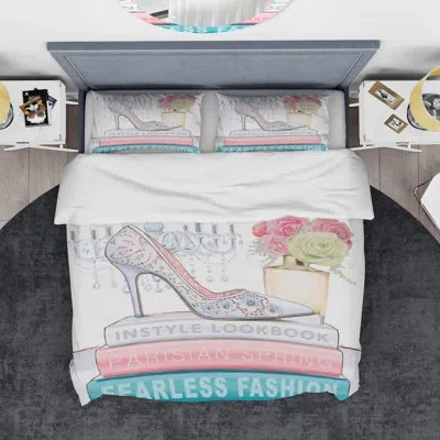 Design Art Fashion High Heels Iii Duvet Cover Set In Multicolor