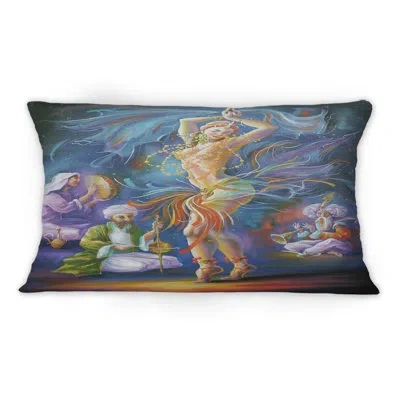Design Art First Belly Dance In The History Of Egypt - Vintage Printed Throw Pillow 1