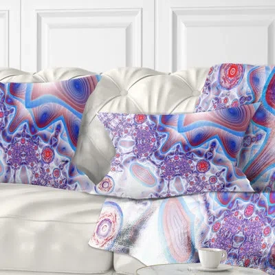Design Art Floral Beautiful Extraterrestrial Life Cells Lumbar Pillow