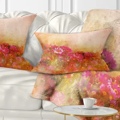 Design Art Floral Beautiful Little Flowers In Spring Lumbar Pillow