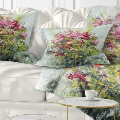 Design Art Floral Bouquets Of Roses Painting Art Lumbar Pillow