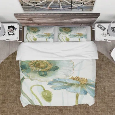 Design Art Floral Duvet Cover Set - My Greenhouse Flowers Ii