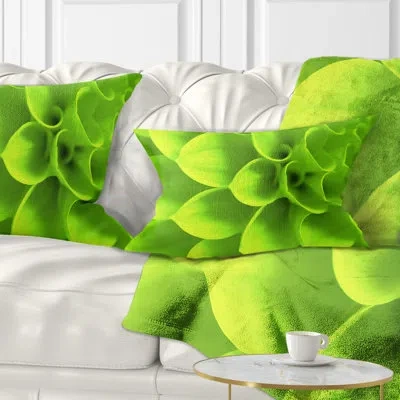 Design Art Flower Petals Lumbar Pillow