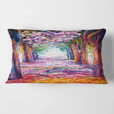 Design Art Flowering Spring Forest Rectangular Pillow Cover & Insert