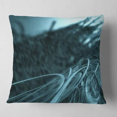 Design Art Fractal 3d Bottom Stripes Square Pillow Cover & Insert In Throw Pillow