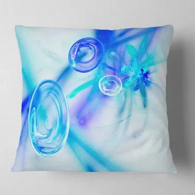 Design Art Fractal Desktop - Abstract Printed Pillow In White
