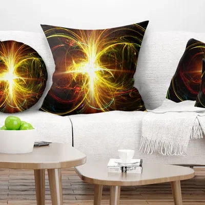 Design Art Fractal Hoops - Abstract Printed Pillow