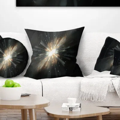 Design Art Fractal Star Galaxy - Abstract Printed Pillow