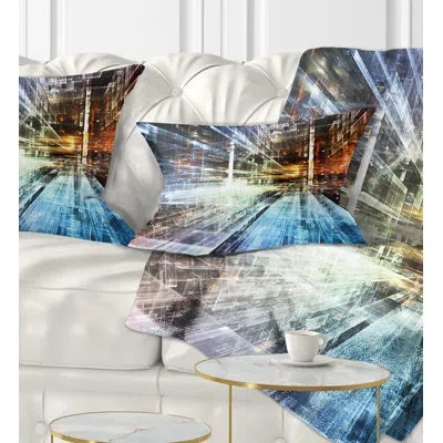 Design Art Future Industry - Abstract Printed Pillow