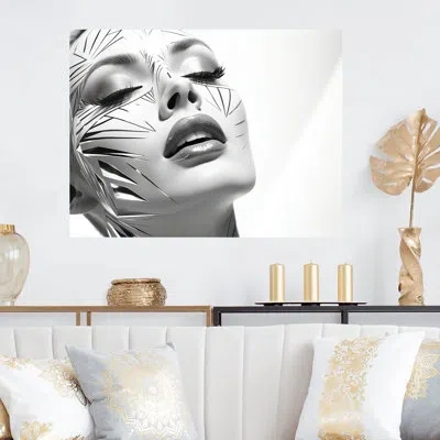 Design Art Futuristic Chic  Woman Fashion Portrait - Fashion Metal Wall Art Mt132026