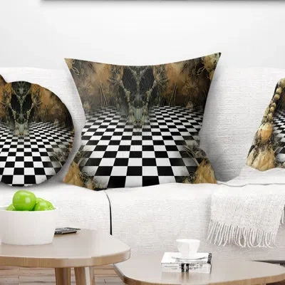 Design Art Geometric Composition Wide View - Abstract Printed Pillow