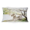 Design Art German Wirehaired Pointer -1 Traditional Printed Throw Pillow