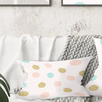 Design Art Gold Chic Design Iii - Mid-century Modern Printed Throw Pillow