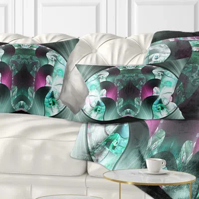 Design Art Grey Capsule In Plasma - Abstract Printed Pillow In Gray