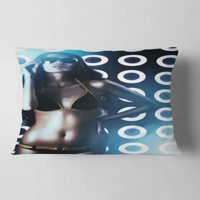 Design Art Hot Woman Lumbar Pillow