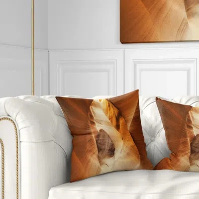 Design Art Inside Antelope Canyon Usa - Landscape Printed Pillow