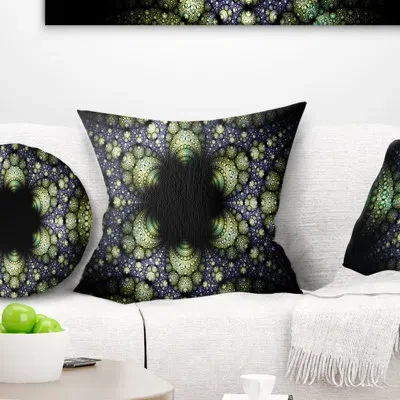 Design Art Into The Center Of Fraction - Abstract Printed Pillow