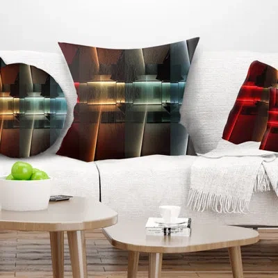 Design Art Kitchen With Led Lighting - Abstract Printed Pillow