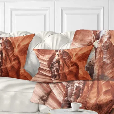 Design Art Landscape Antelope Canyon High Structures Lumbar Pillow