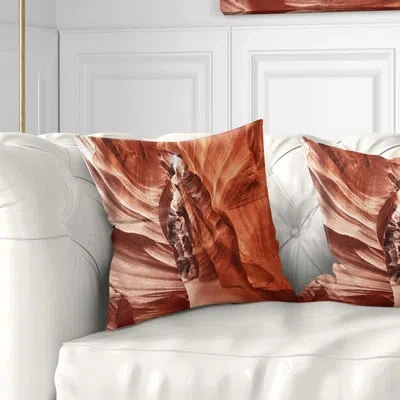 Design Art Landscape Antelope Canyon High Structures Throw Pillow