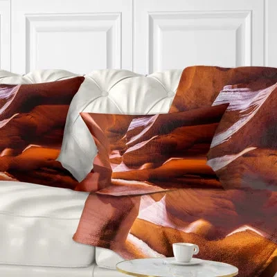 Design Art Landscape Breathtaking Antelope Canyon Lumbar Pillow