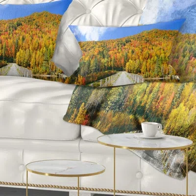 Design Art Landscape Printed Stowe Countryside View Panorama Lumbar Pillow