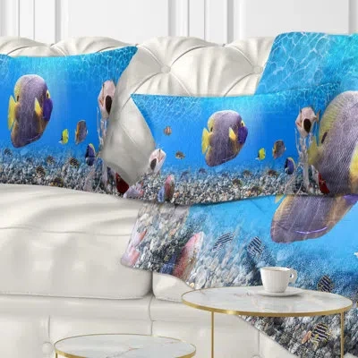 Design Art Landscape Printed Underwater Universe Panorama Lumbar Pillow