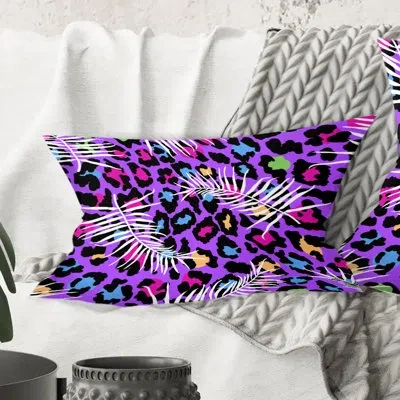 Design Art Leopard Fur Safari Viii - Mid-century Modern Printed Throw Pillow