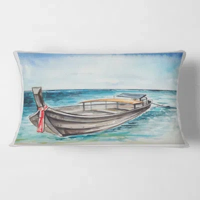 Design Art Little Bothe Shore Rectangular Pillow Cover & Insert