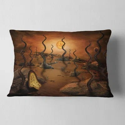 Design Art Looking To Future - Abstract Printed Pillow