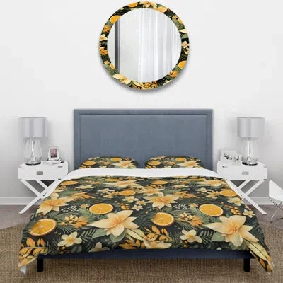 Design Art Mango Tango Tropical Pattern Bedding In Orange