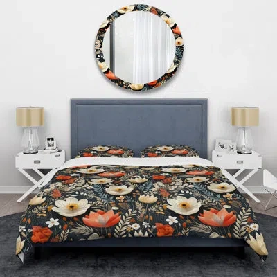 Design Art Matthen Duvet Cover Set In Beige;orange