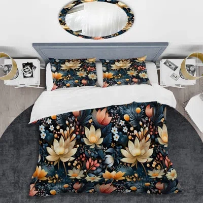 Design Art Maxten Duvet Cover Set In Beige;teal
