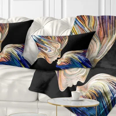 Design Art Metaphorical Mind - Sensual Printed Throw Pillow