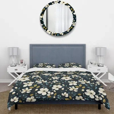 Design Art Millage Bedding In White;green