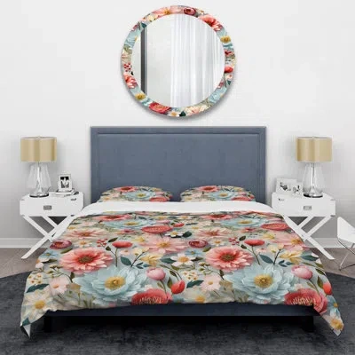 Design Art Milthon Bedding In Blue;pink
